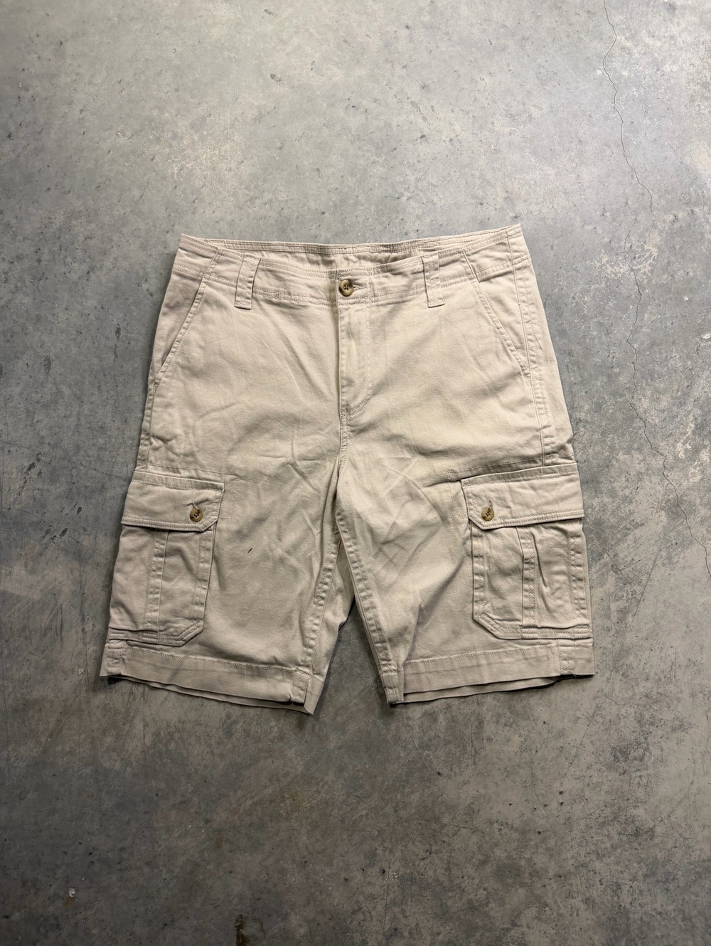 Roebuck & Co Khaki Cargo Shorts Size 34